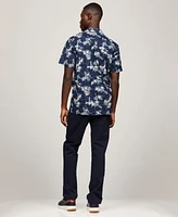 Tommy Hilfiger Men's Printed Short Sleeve Flex Poplin Shirt