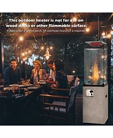 Gouun 41 000 Btu Propane Patio Heater with Metal Hood