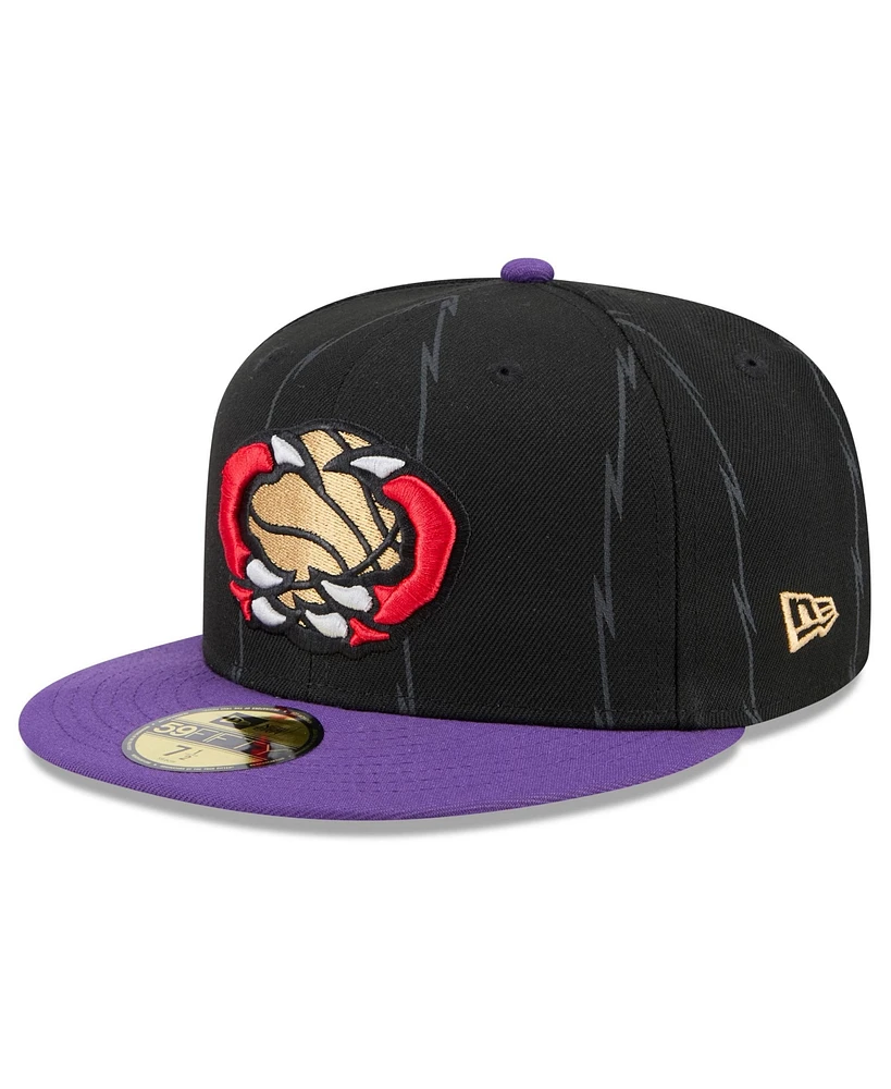 New Era Men's Black Toronto Raptors 2024/25 City Edition 59FIFTY Fitted Hat