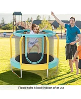 Gouun Mini Trampoline with Enclosure and Heavy-duty Metal Frame