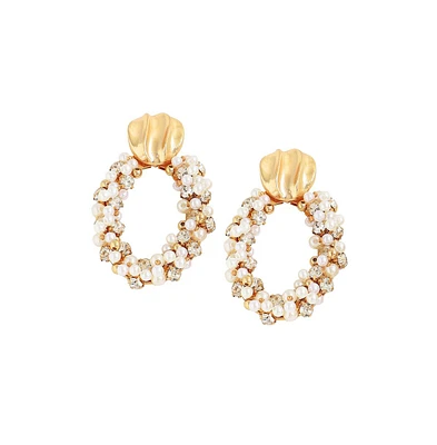 Sohi Women's Wreath Drop Earrings