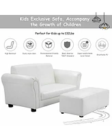 Gouun Soft Kids Double Sofa with Ottoman