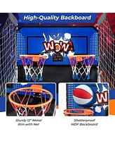 Gouun Dual Shot Basketball Arcade Game with 8 Modes and 4 Balls