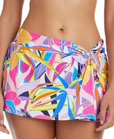 Bleu by Rod Beattie Women's Printed Swim Skirt Bottoms