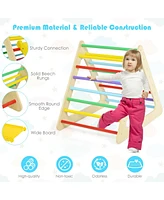 Gouun 5 in 1 Kids Triangle Climber Play Gym Set with 2 Ramps