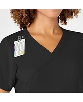 Wink Women's W123 Mock Wrap Scrub Top