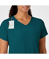 Wink Women's W123 Y-Neck Wrap Scrub Top