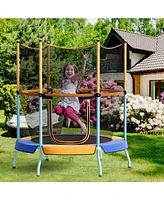 Gouun 48 Inch Toddler Trampoline with Safety Enclosure Net