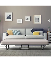 Gouun Rollaway Guest Bed with Sturdy Steel Frame and Memory Foam Mattress Made Italy