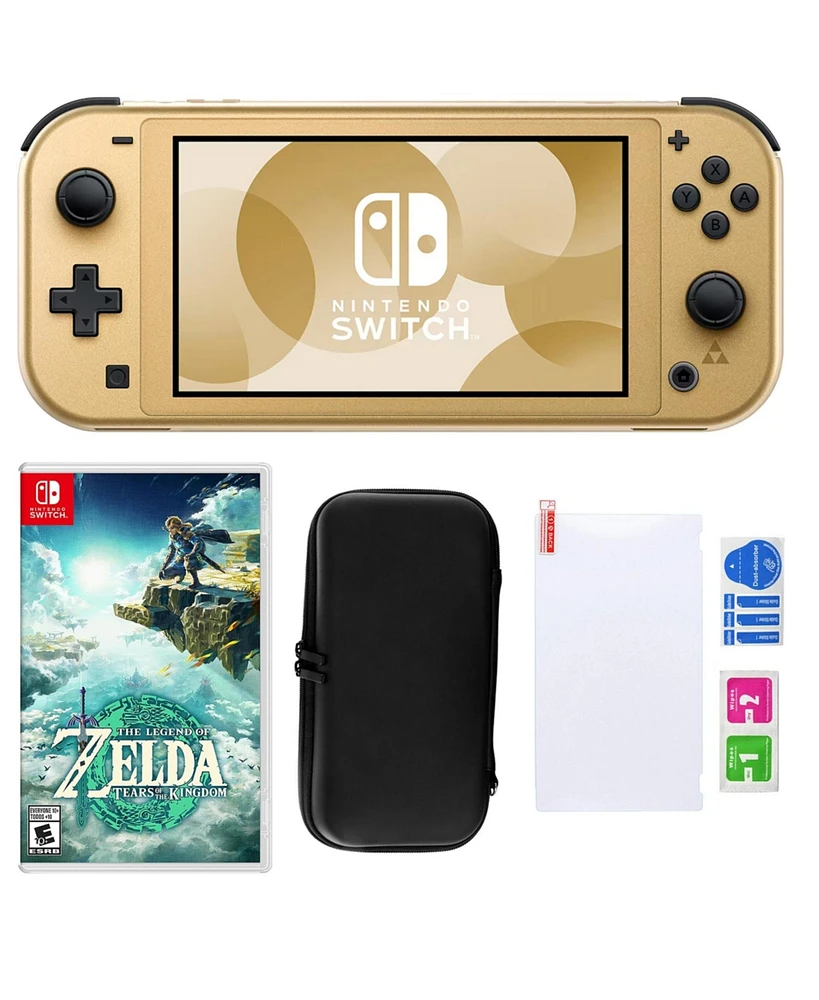 Nintendo Switch Lite Hyrule Console with Zelda Tears of the Kingdom & Accessories