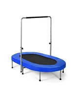 Gouun 2-Person Foldable Mini Kids Fitness Rebounder Trampoline