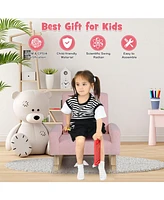 Gouun Kids Rocking Chair with Solid Wood Legs