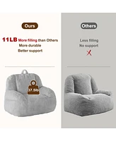 gaomon Giant Bean Bag Chair, Faux Fur Stuffed Bean Bag Couch
