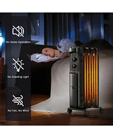 Gouun 1500W Oil Filled Portable Radiator Space Heater with Adjustable Thermostat