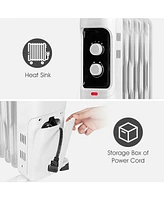 Gouun 1500W Oil Filled Portable Radiator Space Heater with Adjustable Thermostat