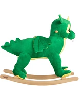 Happy Trails Plush Dinosaur Rocking Horse