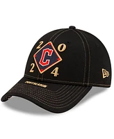 New Era Men's Black Cleveland Guardians 2024 American League Division Series Champions Locker Room 9FORTY Adjustable Hat