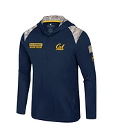 Colosseum Men's Navy Cal Bears Oht Military Appreciation Quarter-Zip Hoodie Jacket