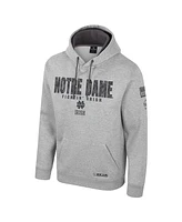 Colosseum Men's Heather Gray Notre Dame Fighting Irish Oorah Oht Military Appreciation Pullover Hoodie