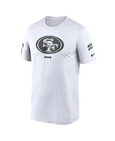 Nike Men's White San Francisco 49ers 2024 Salute To Service Legend Performance T-Shirt