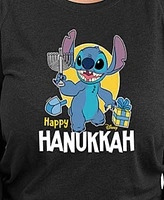 Hybrid Apparel Plus Lilo Stith Happy Hanukkah Graphic Pullover Top