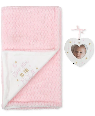 Baby Essentials Love You to the Moon Blanket & Frame, 2 Piece Set