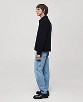 Mango Men's Pocket Detail Regular-Fit Overshirt