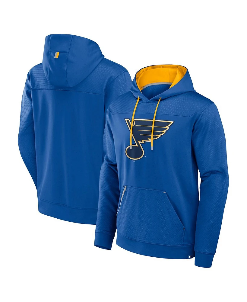 Fanatics Men's Blue St. Louis Blues Defender Pullover Hoodie