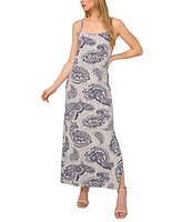 1.state Women's Paisley Bomber Jacket & Maxi Dress Set