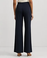 Lauren Ralph Stretch Jersey Wide-Leg Pants