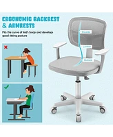 Gouun Adjustable Desk Chair with 5 Rolling Casters for Kids