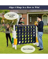 Gouun 4-to-Score 4 in A Row Giant Game Set for Kids Adults Family Fun