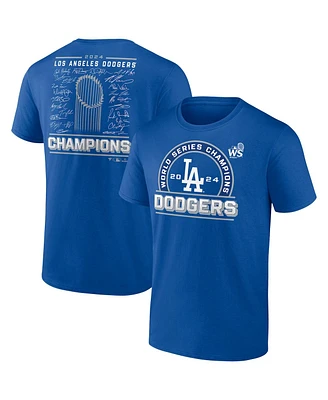 Fanatics Men's Royal Los Angeles Dodgers 2024 World Series Champions Signature Roster T-Shirt