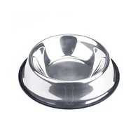 Slickblue Stainless Steel Dog Bowls - Non-Slip Rubber Base