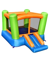 Gymax Inflatable Bounce House Kids Jumping Playhouse Indoor & Outdoor Without Blower