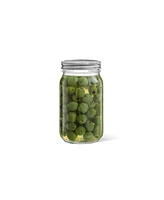 JoyJolt Wide Set of 6 Mason Jars with Airtight Lids