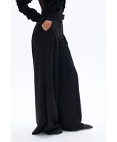Nocturne Women's Pleated High-Waisted Pants