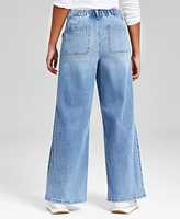 And Now This Petite Drawstring Wide-Leg Jeans, Exclusively at Macy's