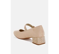 London Rag Sima Studded Mary Jane Pumps