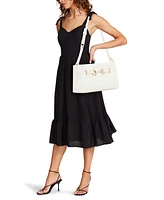 Anne Klein East West Crystal Horsebit Small Shoulder Bag