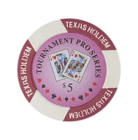 Slickblue Tournament Pro Poker Chips 25-Pack Clay Composite, $10000 Value Set