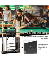 Gouun Wall-mounted Billiards Pool Cue Rack Only