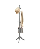 Gouun Entryway Height Adjustable Coat Stand with 9 Hooks