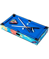 Inolait 27in Mini Pool Table Set, Tabletop Portable Billiards Game