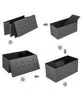 Gouun 31.5 Inch Fabric Foldable Storage with Removable Bin