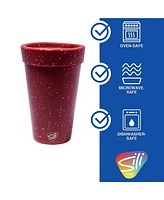 Silipint Coffee Tumbler 16oz: 2 pk - Red Speckled