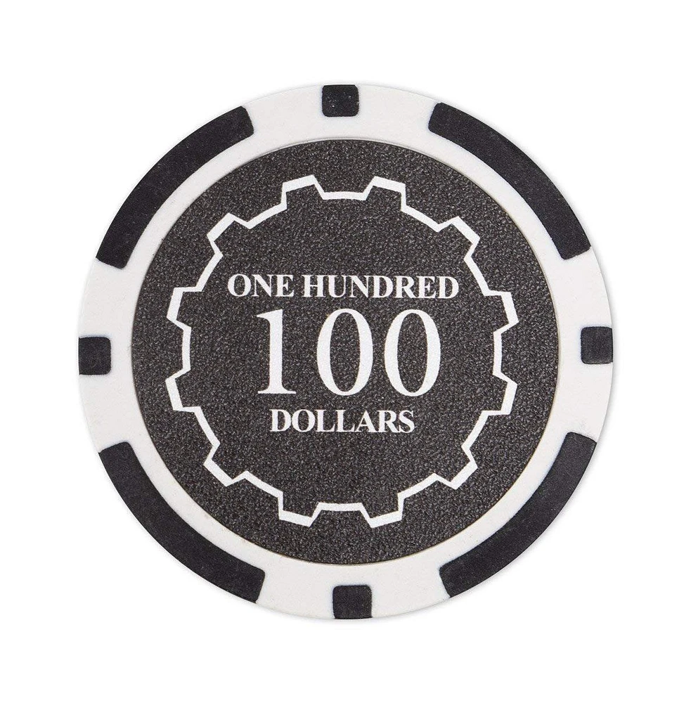 Slickblue Poker Chips 25-Pack - Clay Composite, $100 Denomination