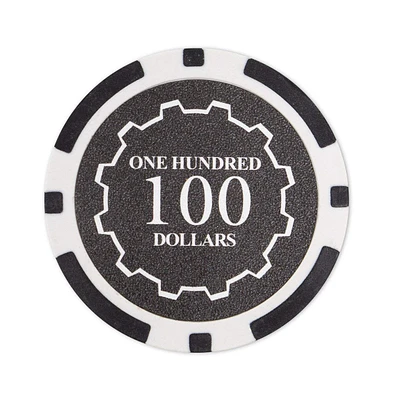 Slickblue Poker Chips 25-Pack - Clay Composite, $100 Denomination