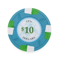 Slickblue Poker Knights Poker Chips (25-pack) - Clay Composite $10