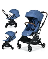 Gymax 2-in-1 Convertible Baby Stroller Pushchair Aluminum w/ Adjustable Canopy